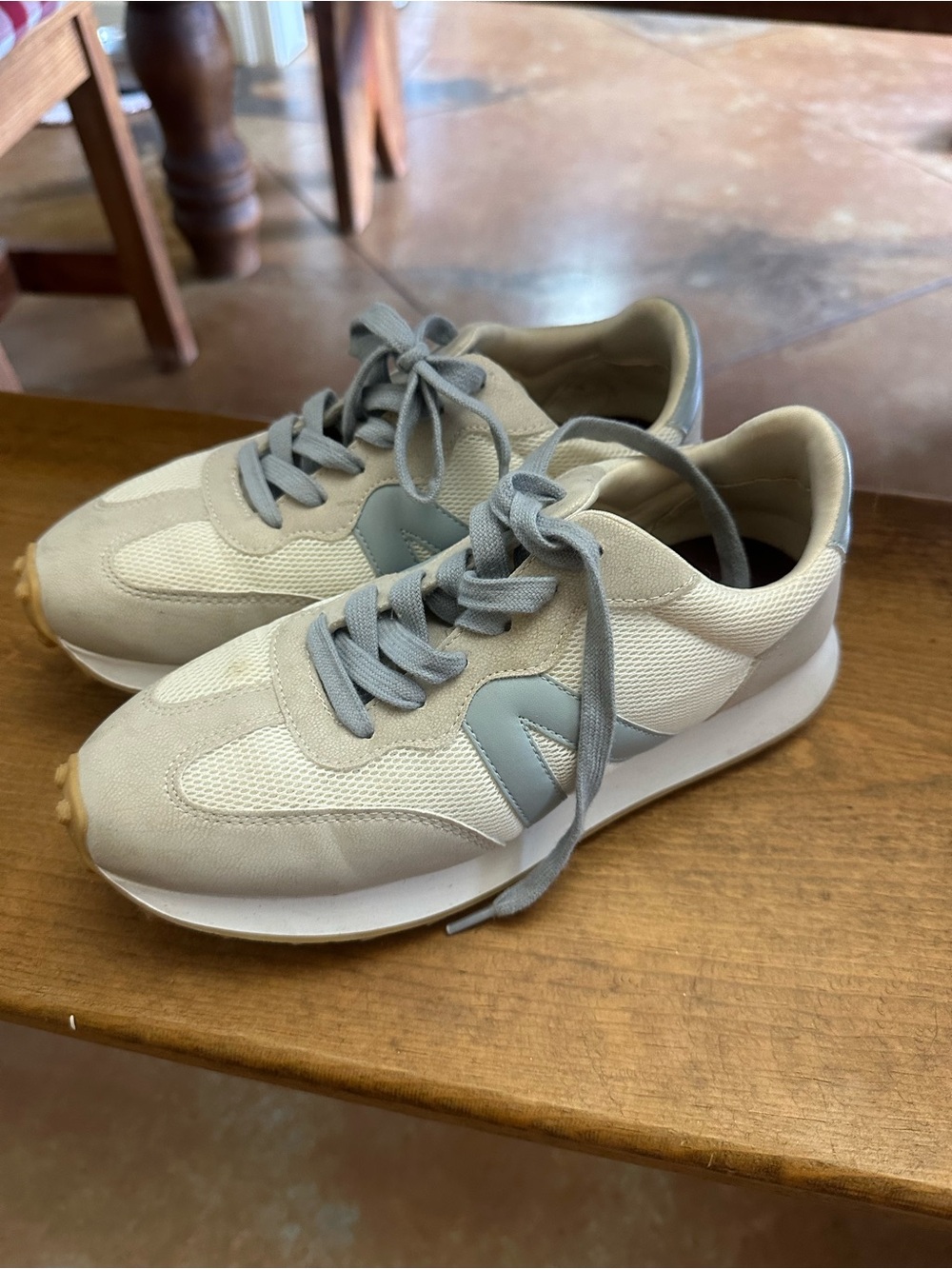 MIA Beige and Light blue Women's boutique Sneakers